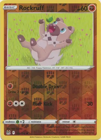 109/196 Rockruff LOR Common Reverse Holo