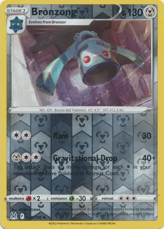 126/196 Bronzong LOR Uncommon Reverse Holo