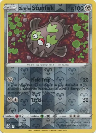127/196 Galarian Stunfisk LOR Uncommon Reverse Holo