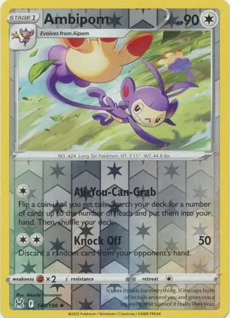 145/196 Ambipom LOR Uncommon Reverse Holo