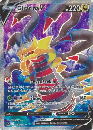 PokeDATA - Check current Pokemon card values for Giratina V 185!