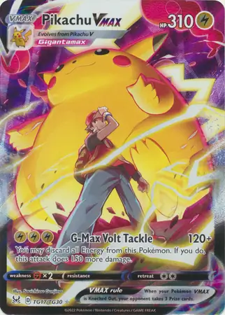 Ash Pikachu VMAX Pokemon Card 