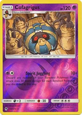 100/214 Cofagrigus LOT Rare Reverse Holo