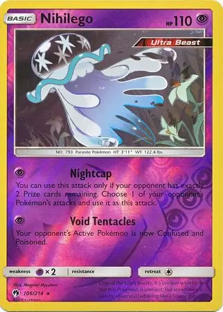 106/214 Nihilego LOT Rare Holo Reverse Holo