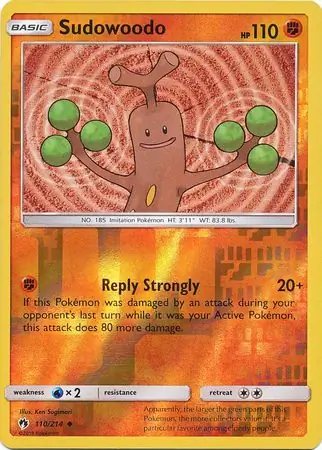 110/214 Sudowoodo LOT Uncommon Reverse Holo