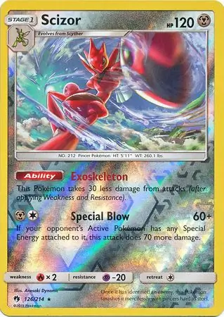 126/214 Scizor LOT Rare Holo Reverse Holo