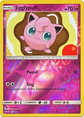 133/214 Jigglypuff LOT Common Reverse Holo