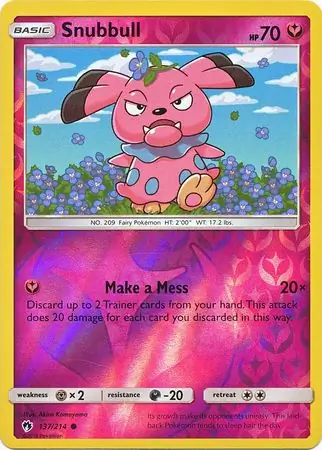 137/214 Snubbull LOT Common Reverse Holo