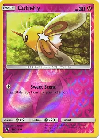 145/214 Cutiefly LOT Common Reverse Holo