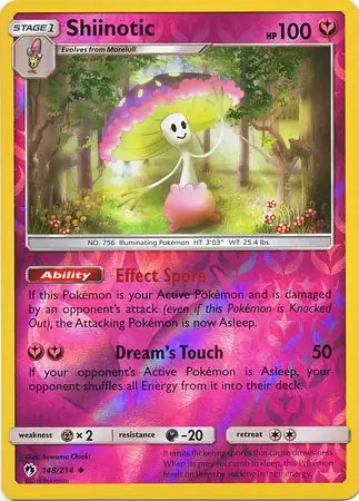 148/214 Shiinotic LOT Uncommon Reverse Holo