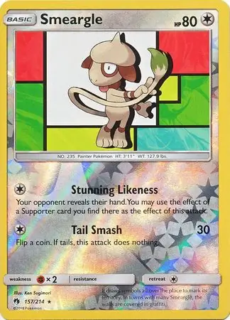 157/214 Smeargle LOT Rare Reverse Holo