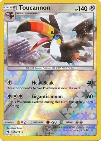 166/214 Toucannon LOT Rare Reverse Holo