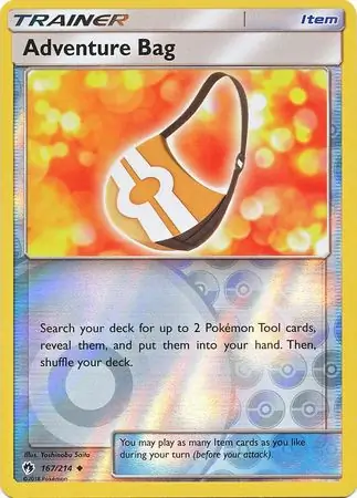 167/214 Adventure Bag LOT Uncommon Reverse Holo