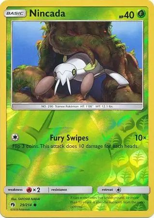 29/214 Nincada LOT Common Reverse Holo