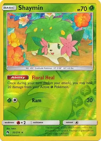 33/214 Shaymin LOT Rare Holo Reverse Holo