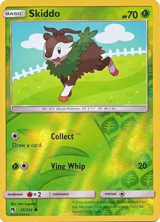35/214 Skiddo LOT Common Reverse Holo