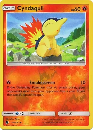 39/214 Cyndaquil LOT Common Reverse Holo