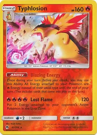 42/214 Typhlosion LOT Rare Holo Reverse Holo
