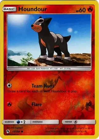 45/214 Houndour LOT Common Reverse Holo