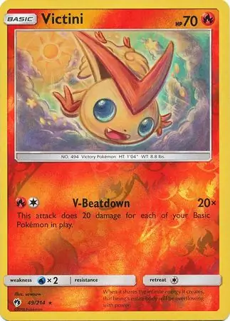 49/214 Victini LOT Rare Reverse Holo