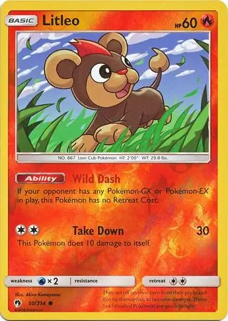 50/214 Litleo LOT Common Reverse Holo