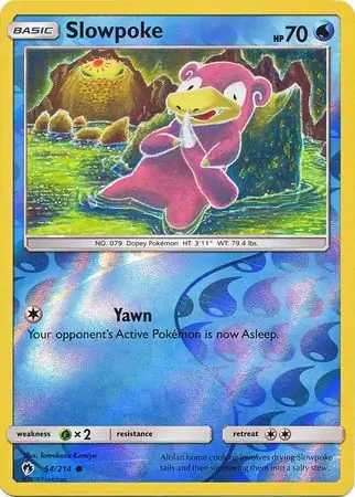 54/214 Slowpoke LOT Common Reverse Holo