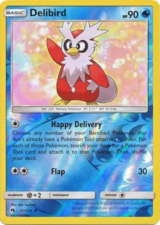 57/214 Delibird LOT Uncommon Reverse Holo