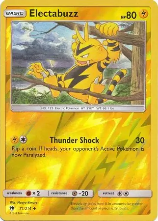 71/214 Electabuzz LOT Uncommon Reverse Holo