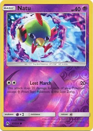 87/214 Natu LOT Common Reverse Holo