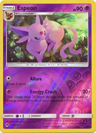 89/214 Espeon LOT Rare Reverse Holo
