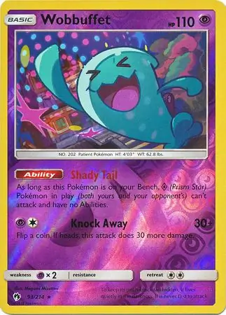 93/214 Wobbuffet LOT Rare Reverse Holo