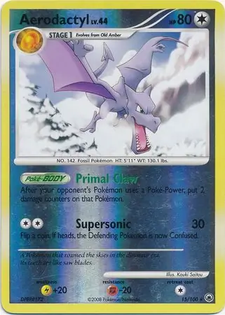 15/100 Aerodactyl MD Rare Reverse Holo