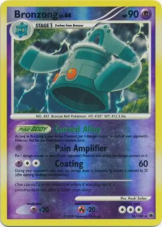 16/100 Bronzong MD Rare Reverse Holo