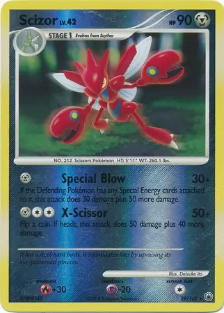 29/100 Scizor MD Rare Reverse Holo