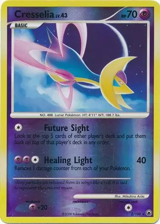2/100 Cresselia MD Rare Holo Reverse Holo