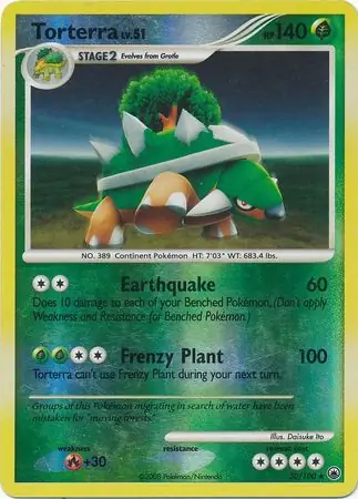 30/100 Torterra MD Rare Reverse Holo