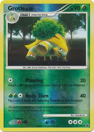 37/100 Grotle MD Uncommon Reverse Holo