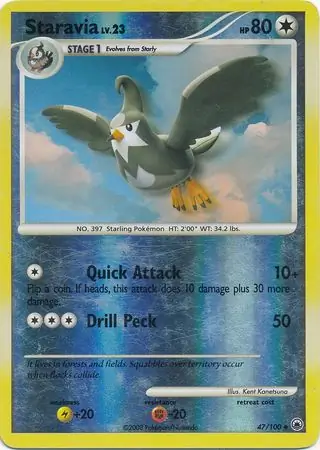47/100 Staravia MD Uncommon Reverse Holo