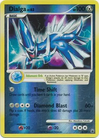 4/100 Dialga MD Rare Holo Reverse Holo