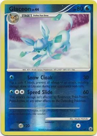 5/100 Glaceon MD Rare Holo Reverse Holo