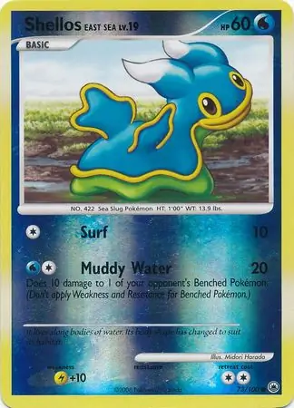 73/100 Shellos East Sea MD Common Reverse Holo