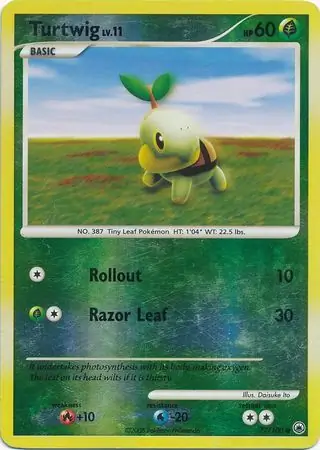 77/100 Turtwig MD Common Reverse Holo
