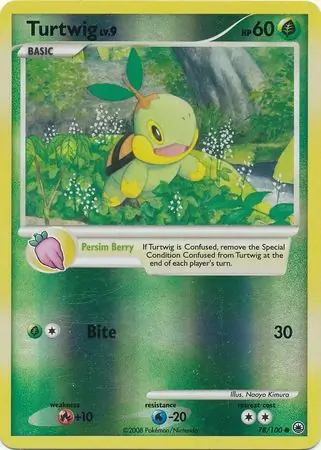 78/100 Turtwig MD Common Reverse Holo