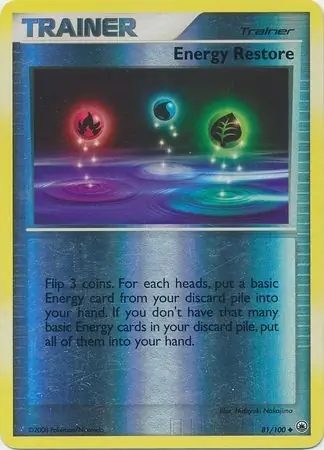81/100 Energy Restore MD Uncommon Reverse Holo