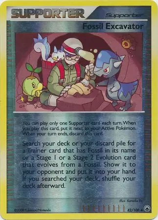 82/100 Fossil Excavator MD Uncommon Reverse Holo