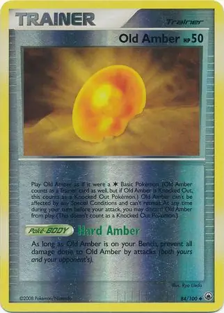 84/100 Old Amber MD Uncommon Reverse Holo