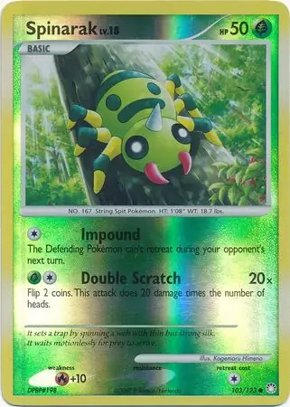 103/123 Spinarak MT Common Reverse Holo