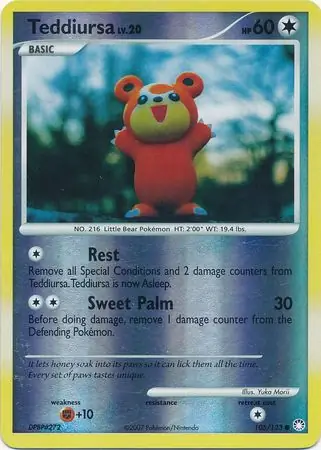 105/123 Teddiursa MT Common Reverse Holo