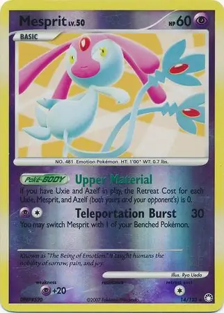 14/123 Mesprit MT Rare Holo Reverse Holo