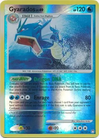 26/123 Gyarados MT Rare Reverse Holo